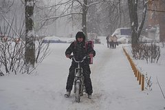 Подробнее о статье Москва столкнулась с нехваткой курьеров во время снегопадов